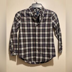 Polo Ralph Lauren Black and Red Plaid Kids Button-Down Shirt